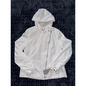 Wilsons Pelle Studio Women Jacket White Full Zip Size L NWT